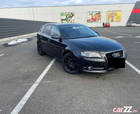 Audi,A3,negru,cutie manuala,dublu climatoric,140CP, motor 2.0 TDI