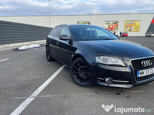 Audi A3,negru,cutie manuala,dublu climatoric,140CP, motor 2.0 TDI