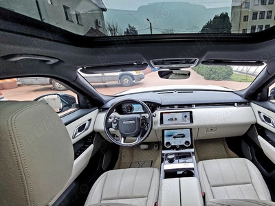 Land Rover Range Velar Motor 241 CP Panoramic Piele Bej Perforata LED Facelift 2020 TVA Deductibil