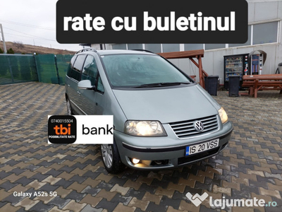 VW Sharan 4*4,2006,1.9tdi,7 locuri - rate cu buletinul