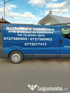 Renault trafic Dubă 3,5t echipată cu utilaj de desfundare cu presiune