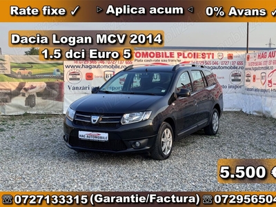Dacia Logan MCV 2014 1.5 Diesel Euro 5 5 500