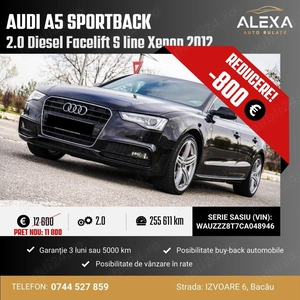 Audi A5 Sportback 2.0 Diesel Facelift S line Xenon 2012