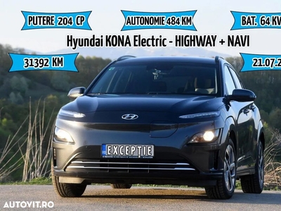 Hyundai KONA Electric 204CP Highway + Navi