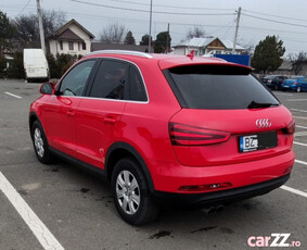 Audi q3, 1968 cmc, tdi, 177 cp, roșu, 2014, plafon panoramic