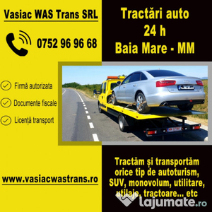 Tractari auto Baia Mare - Transport utilaje - Platforma