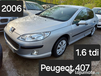 Peugeot 407,2006,1.6tdi- rate cu buletinul