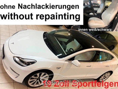 Tesla Model 3 55KWh Leder weiß 19Zoll ohne Nachlackier