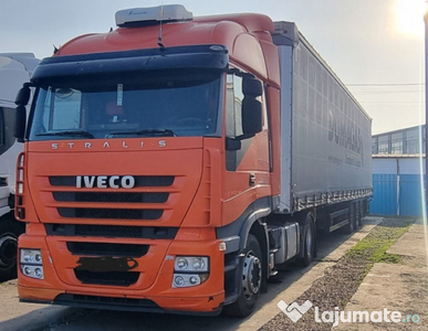 Ansamblu TIR Iveco Stralis Euro 5 + Semiremorca Schimtz Varios