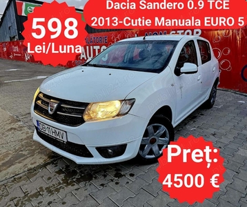 Dacia Sandero 0.9 Tce - RATE de la 598 Lei pe Luna