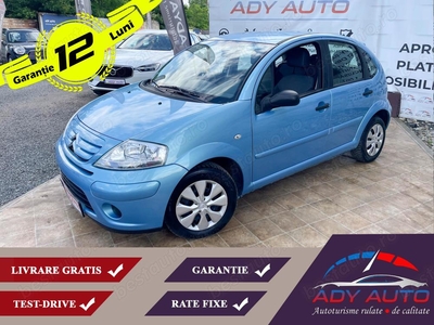 CITROEN C3 - 1,4 Benzina - An 2009 - Km doar 89 600 reali . Garantie 12 luni . Rate fixe . Buy back