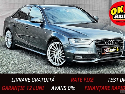 Audi A4 S-line 2013 - 1.8 benzina 170 cp - xenon - navy - garantie 12 luni - rate fixe cu avans 0%