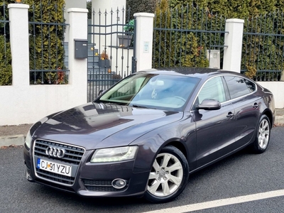 Audi A5-Sportback-2010-Euro5-Automat-Faruri Led-Piele bej Cluj-Napoca