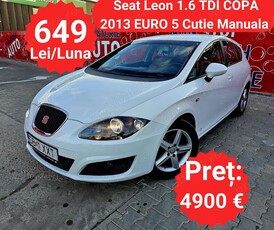 Seat Leon 1.6 TDI Copa - RATE de la 649 Lei pe Luna