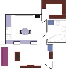 Apartament 1 camera, Tatarasi, 46mp