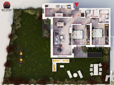 Apartament superb 3 camere cu Gradina 183 mp - Incalzire in pardoseala - Titan