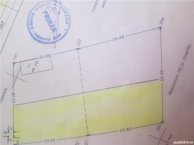 Teren casa 1600mp, com. Ulmi-Sat Mosteni-Jud. Giurgiu, aproape de autostrada A1