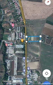 Vând teren de 11300 mp cu deschidere de 65m la E60, situat la ieșire din Turda spre Cluj