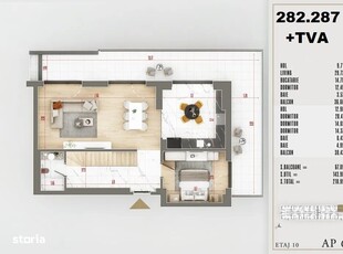 Duplex exclusivist, 5 camere,3 băi, 2 balcoane, premium