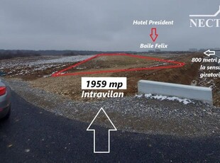 Teren INTRAVILAN 1959mp,Front la Inel Metropolitan Baile Felix-Cordau