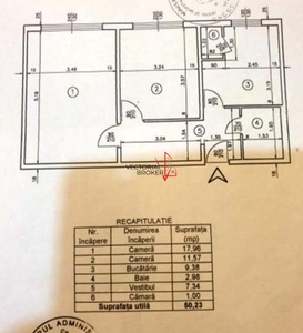 APARTAMENT 2 CAMERE / DECOMANDAT / 5 MIN METROU de vanzare