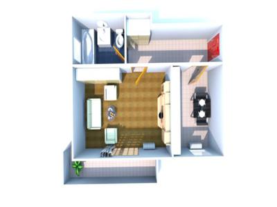 Apartament nou de vanzare, 1 camera, decomandat, 47 mp, Nicolina, Prima statie - la bulevard, Cod 150380