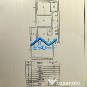 Apartament cu 3 Camere, 71.4MP, 2 BAI, Canta, Bloc 1981, De