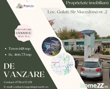 Proprietate imobiliara.Supr. constructii 466.75mp