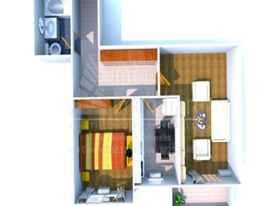 Apartament nou de vanzare, 2 camere, decomandat, 59 mp, Galata, Sun City, Cod 151280