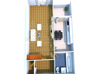 Apartament nou, 1 camera decomandat, 41 mp, Nicolina, de vanzare, Pizza Nico, Cod 151936