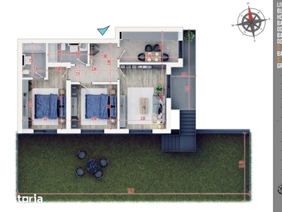 3 Camere 166mp cu Gradina | Incalzire Pardoseala | Parcare Gratuita