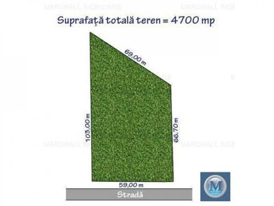 Teren intravilan de vanzare, zona Exterior Vest, 4700 mp