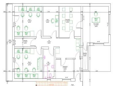 Spatiu pt birouri-cabinete, 158 mp, 6 incaperi, Micalaca zona 300