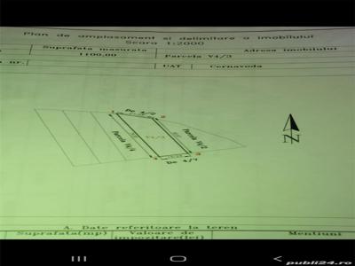 Vand 1100 m2 teren Cernavoda iesirea spre A2