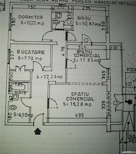 Vând spatiu comercial 90mp cartierul Progresul