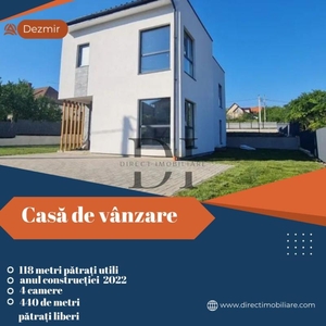 Duplex de vanzare / curte 440 mp / Zona Dezmir