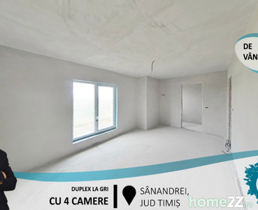 Duplex la gri cu 4 camere