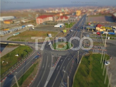 Teren 5.000 mp curti constructii deschidere 28 ml POT 70% zona Metro din Sibiu