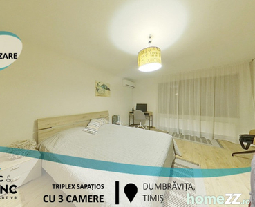 Triplex spațios cu 3 camere