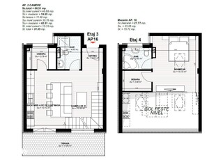 Apartament 2 camere 2 nivele Charm Residence Ultracentral Oradea AP 16