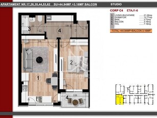 Apartament 2 camere Metrou Berceni Biruintei 2 camere tip studio