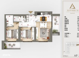 Apartament 3 camere decomandat proiect premium Titan Pallady