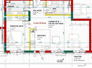 Apartament cu 2 camere, finisat, 58 mp utili, parter inalt, zona Eroilor