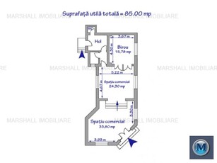 Spatiu comercial de inchiriat, zona Ultracentral, 85 mp