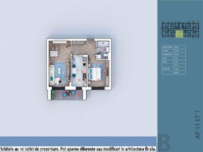 (AP.11/BL.3/C2) 2 camere Theodor Pallady - Metrou Teclu - Estimobiliar