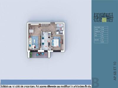 (AP.68/BL.3/C2) 2 camere Theodor Pallady - Metrou Teclu - Estimobiliar