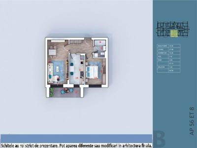 (AP.56/BL.3/C2) 2 camere Theodor Pallady - Metrou Teclu - Estimobiliar