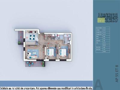 (AP.55/BL.3/C1) 3 camere Theodor Pallady - Metrou Teclu - Estimobiliar