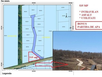 643 MP (300mp PARCELABIL) Podari sat de vacanta la asfalt langa padure