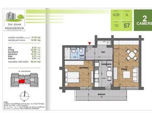 Apartament 2 camere - Calea Martirilor - centrala proprie - Oferta!